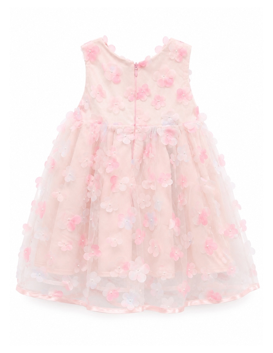 Vestido formal sin manga para niña