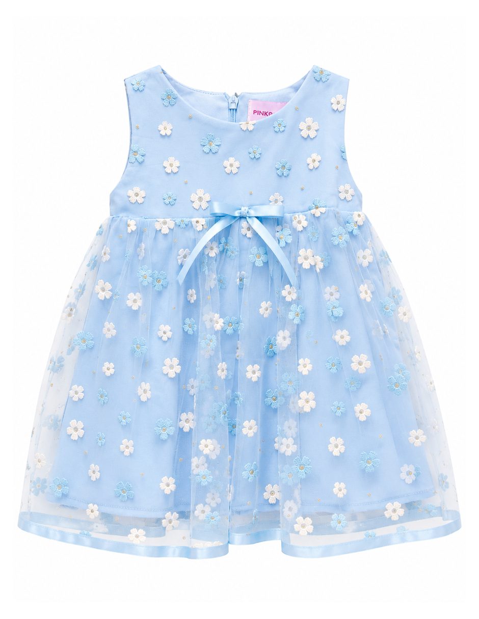 Vestido formal Cloe manga corta para niña