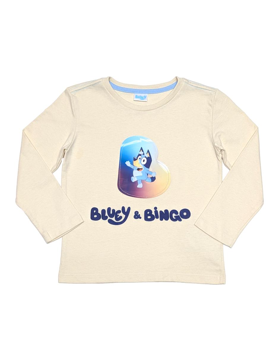 y bingo bluey manga larga para niño y bingo bluey manga larga para niño