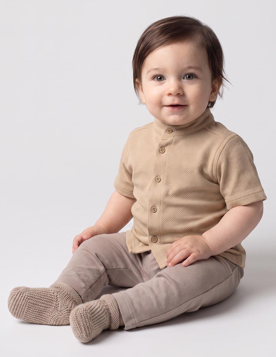 Camisa casual manga corta para niño Camisa casual manga corta para niño