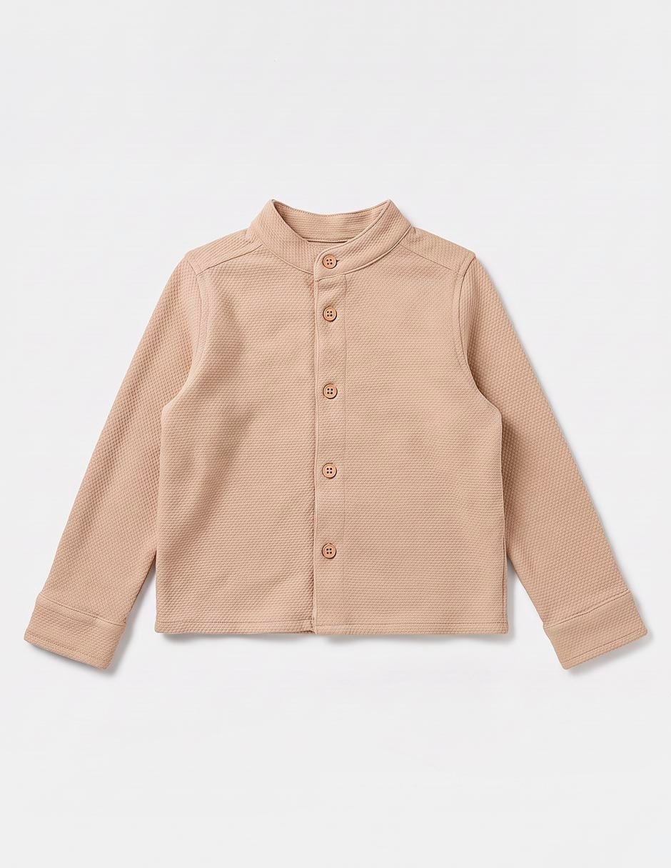 Camisa casual weekend manga larga para niño 4
