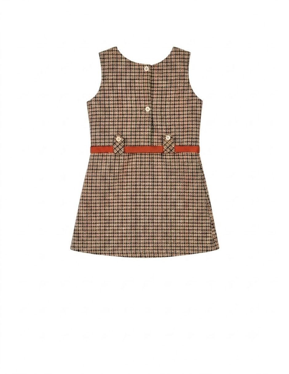 Vestido manga sin manga para niña 3