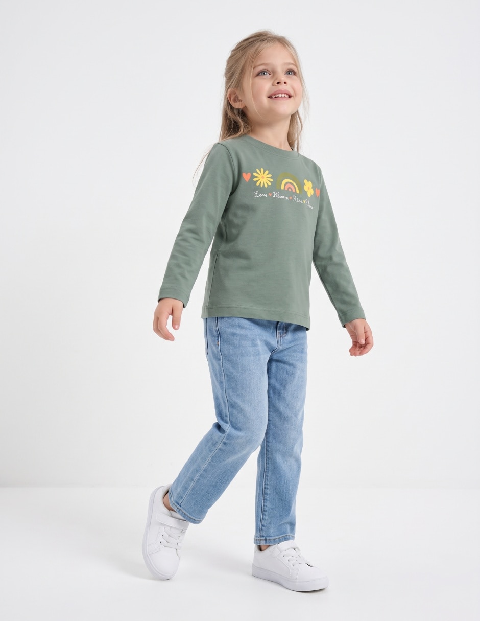 Playera manga larga para bebé niña 4