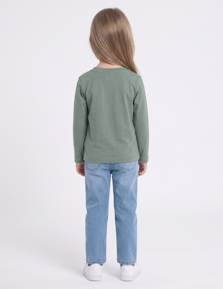 Playera manga larga para bebé niña 5