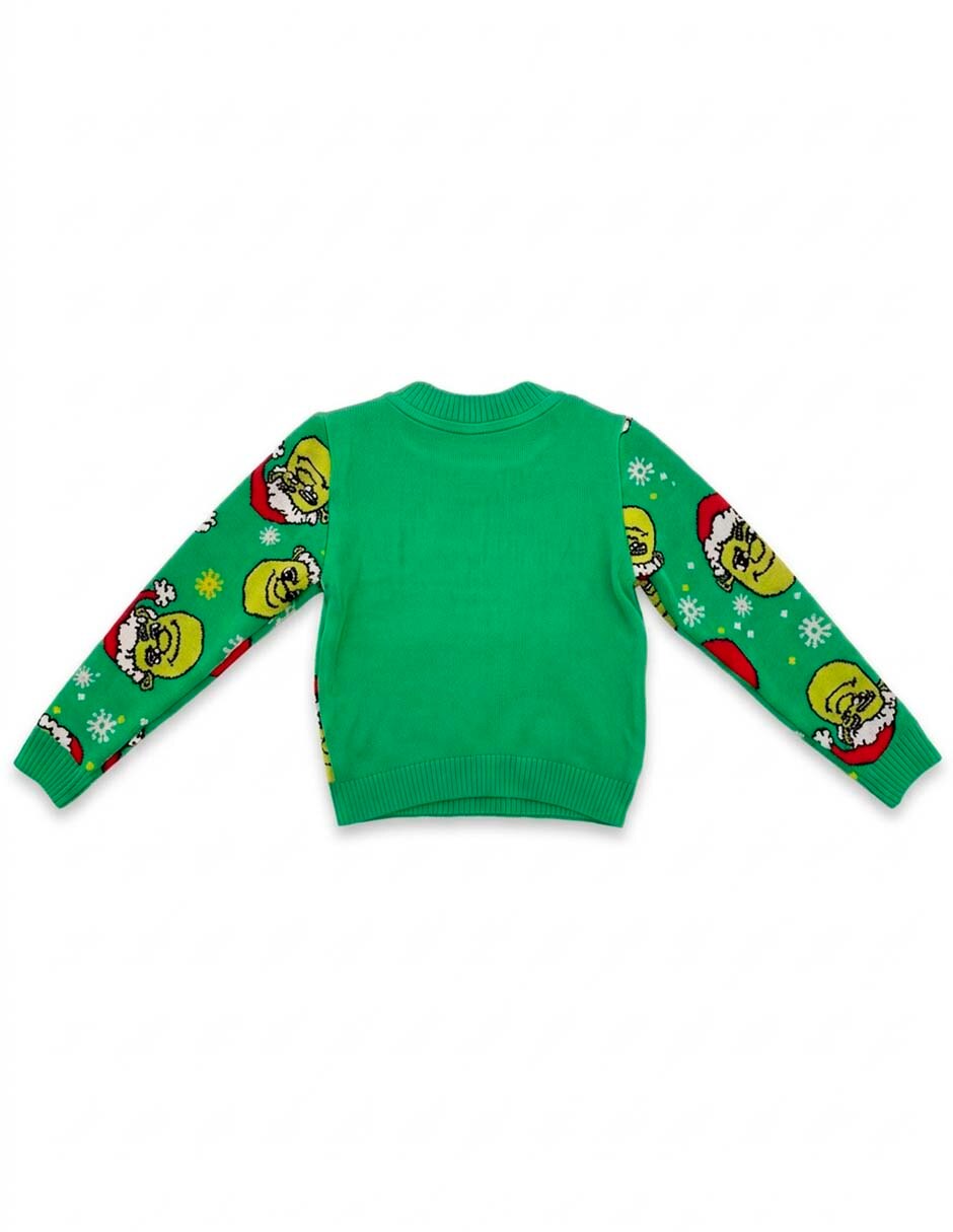 Suéter tejido shrek para niño 5
