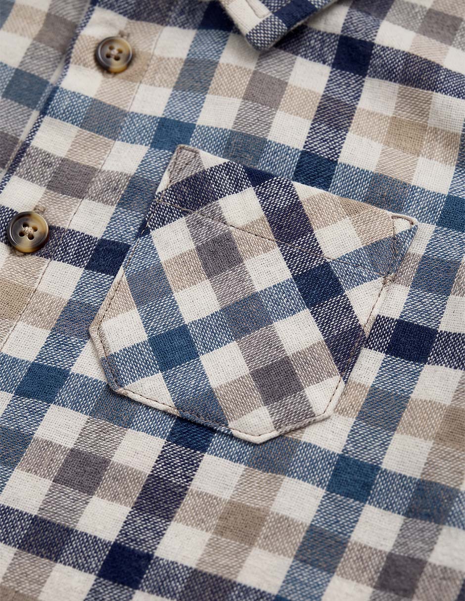 Camisa casual de algodón manga larga para bebé niño 4